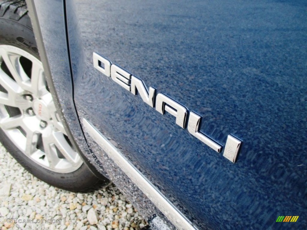 2015 Sierra 1500 Denali Crew Cab 4x4 - Stone Blue Metallic / Jet Black photo #4