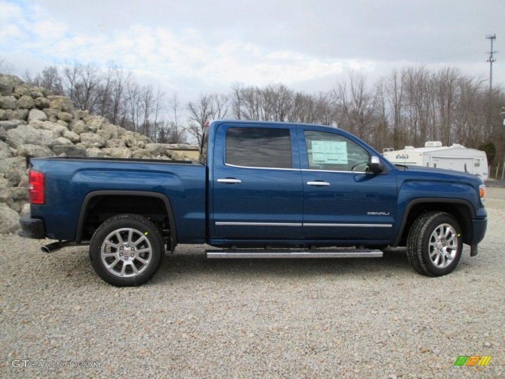 Stone Blue Metallic 2015 GMC Sierra 1500 Denali Crew Cab 4x4 Exterior Photo #100271221
