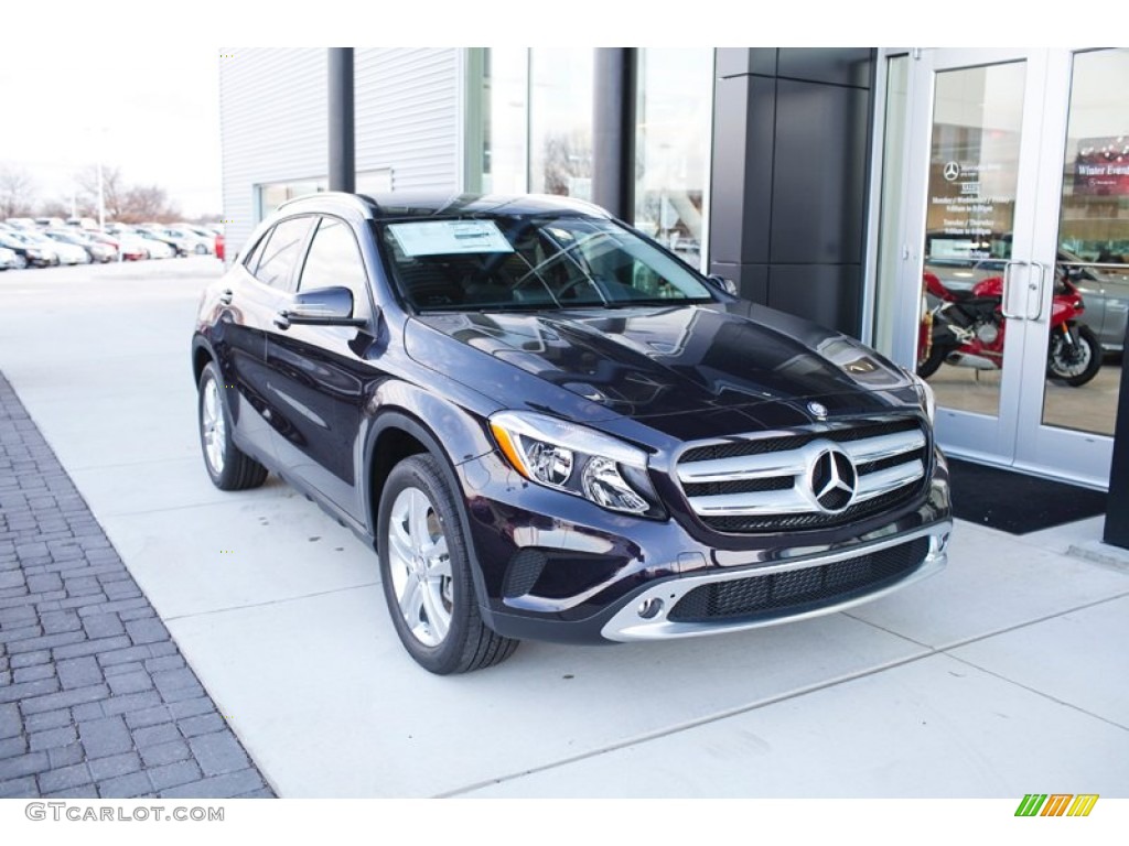 2015 GLA 250 4Matic - Northern Lights Violet Metallic / Black photo #1