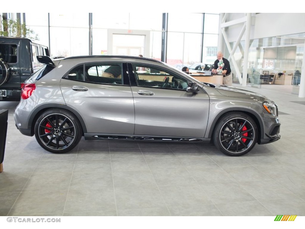 2015 GLA 45 AMG 4Matic - Mountain Grey Metallic / Black w/Red Cut photo #3