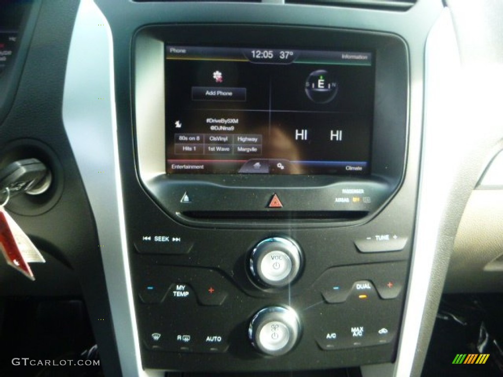 2015 Explorer XLT 4WD - Dark Side / Medium Light Stone photo #19