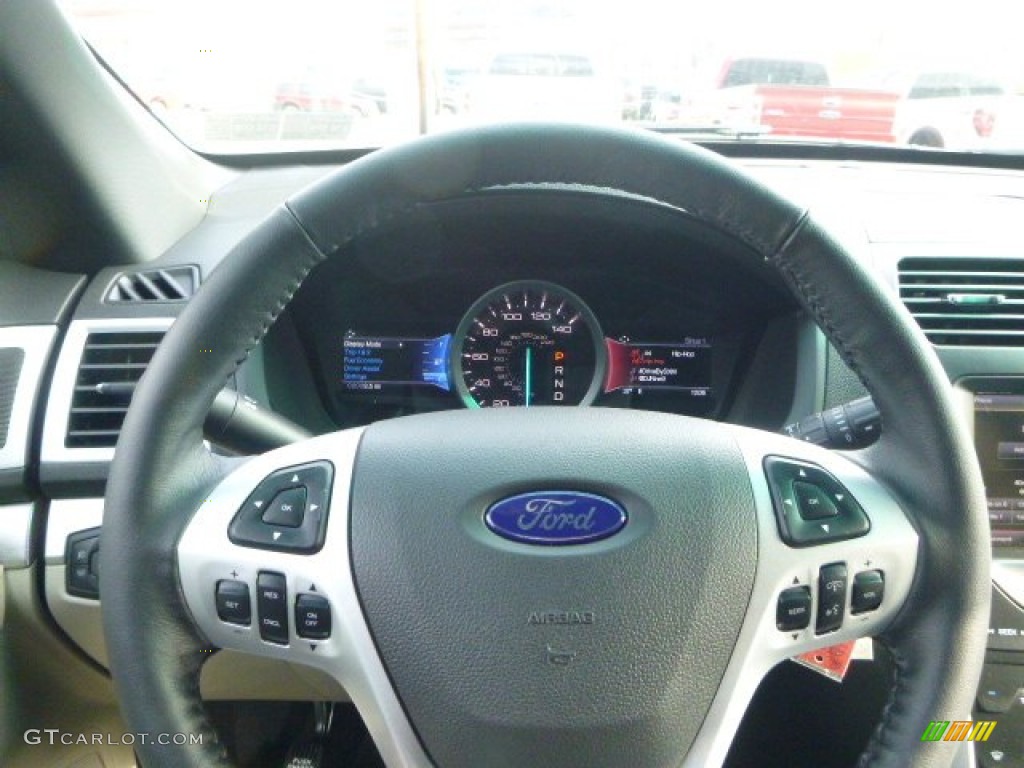 2015 Explorer XLT 4WD - Dark Side / Medium Light Stone photo #20