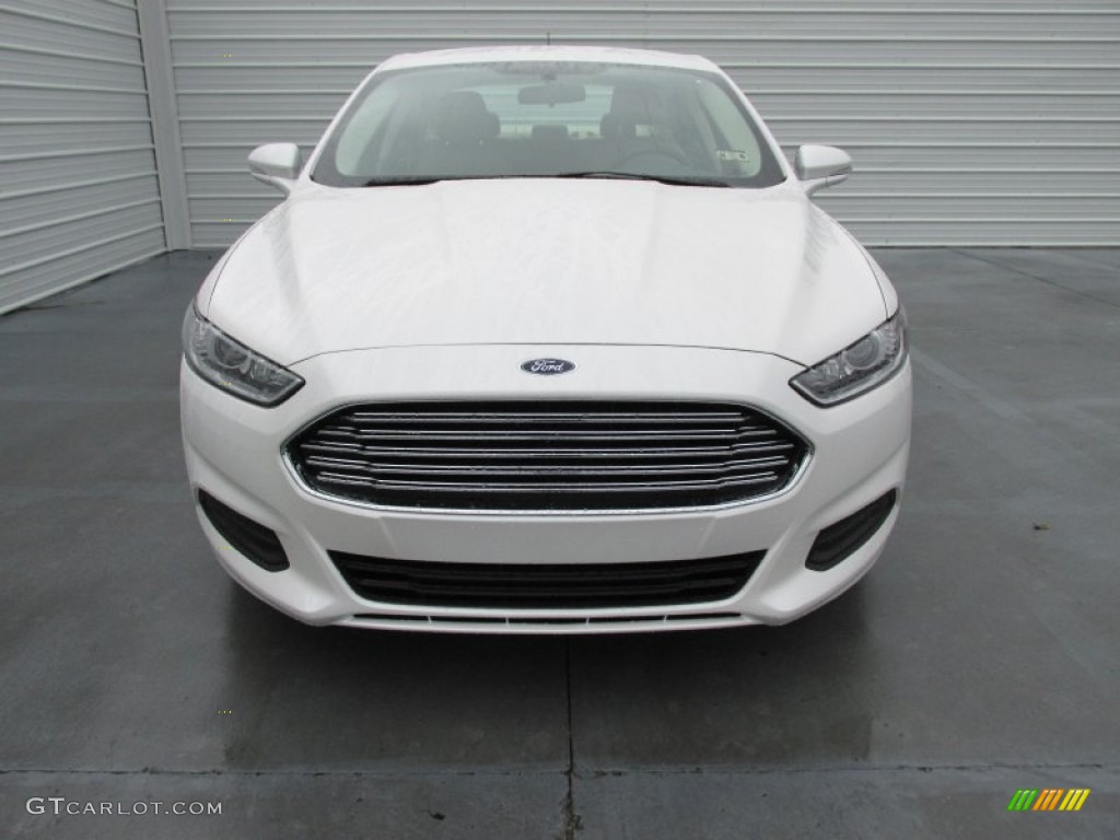 2015 Fusion SE - White Platinum Metallic / Dune photo #8