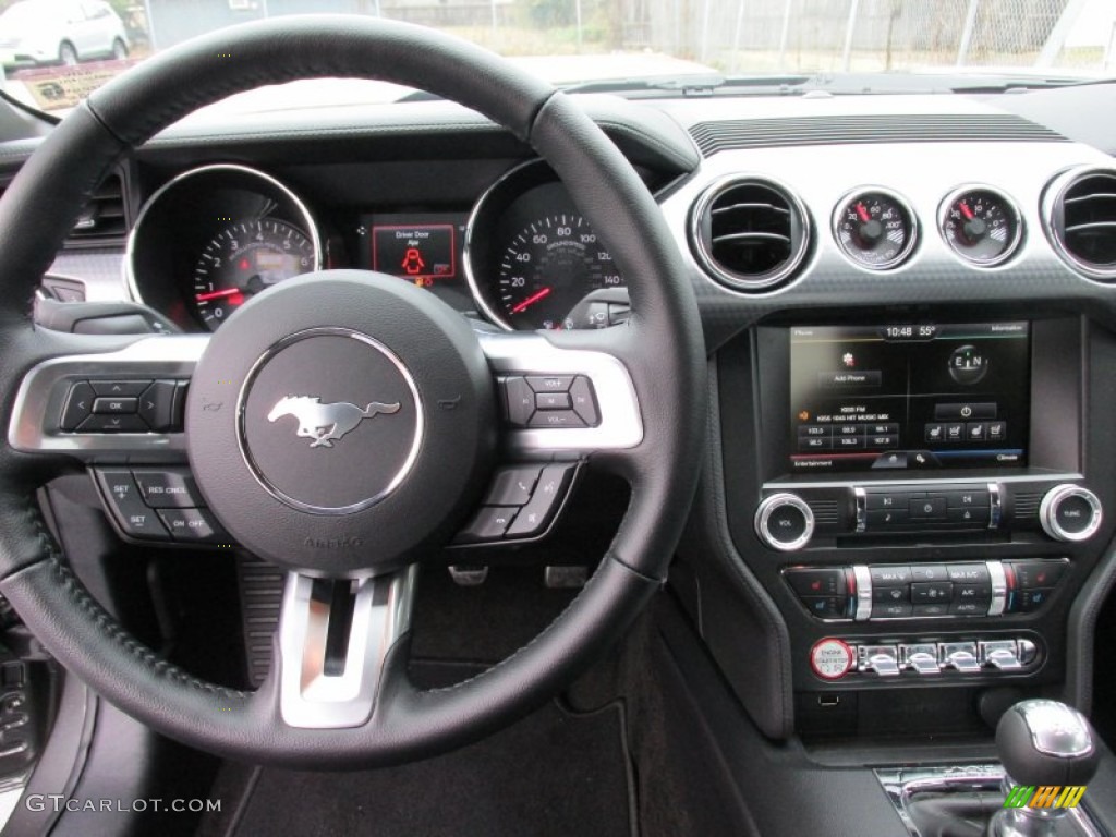 2015 Mustang GT Premium Coupe - Magnetic Metallic / Ebony photo #24
