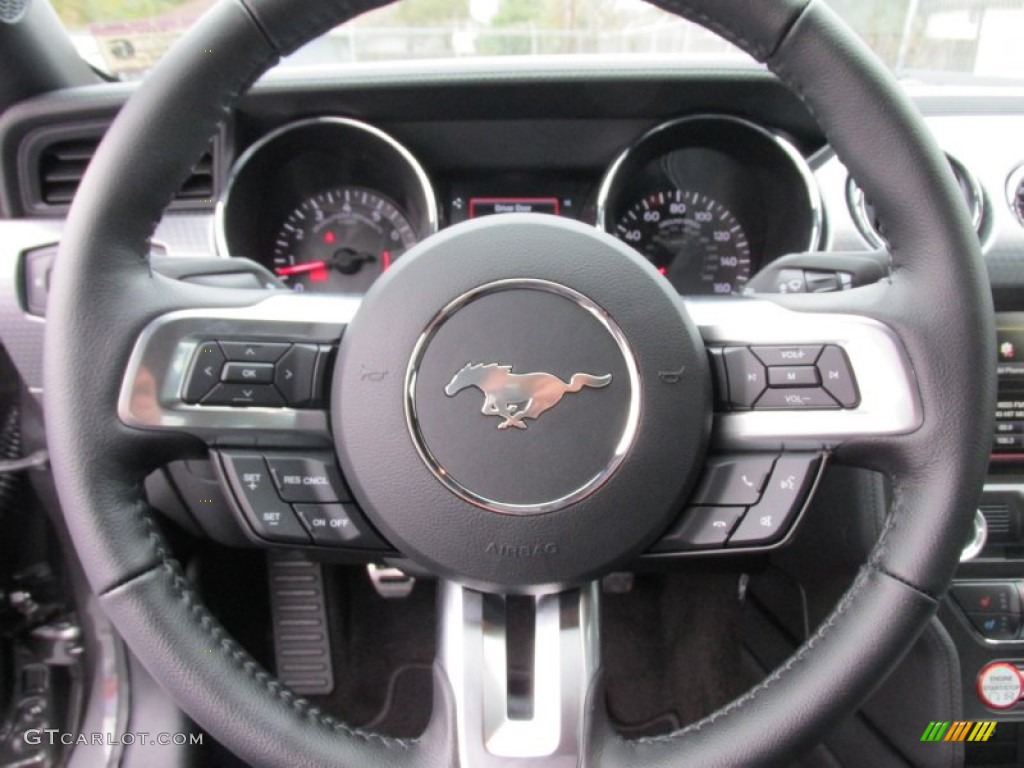 2015 Mustang GT Premium Coupe - Magnetic Metallic / Ebony photo #31