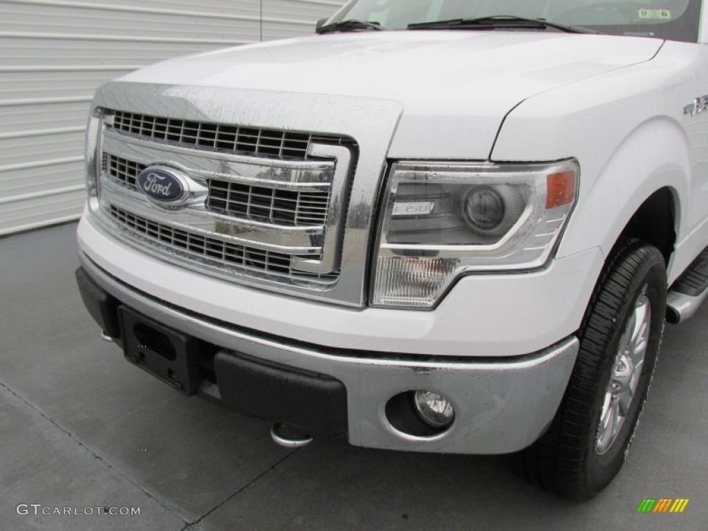 2014 F150 XLT SuperCrew 4x4 - Oxford White / Steel Grey photo #10