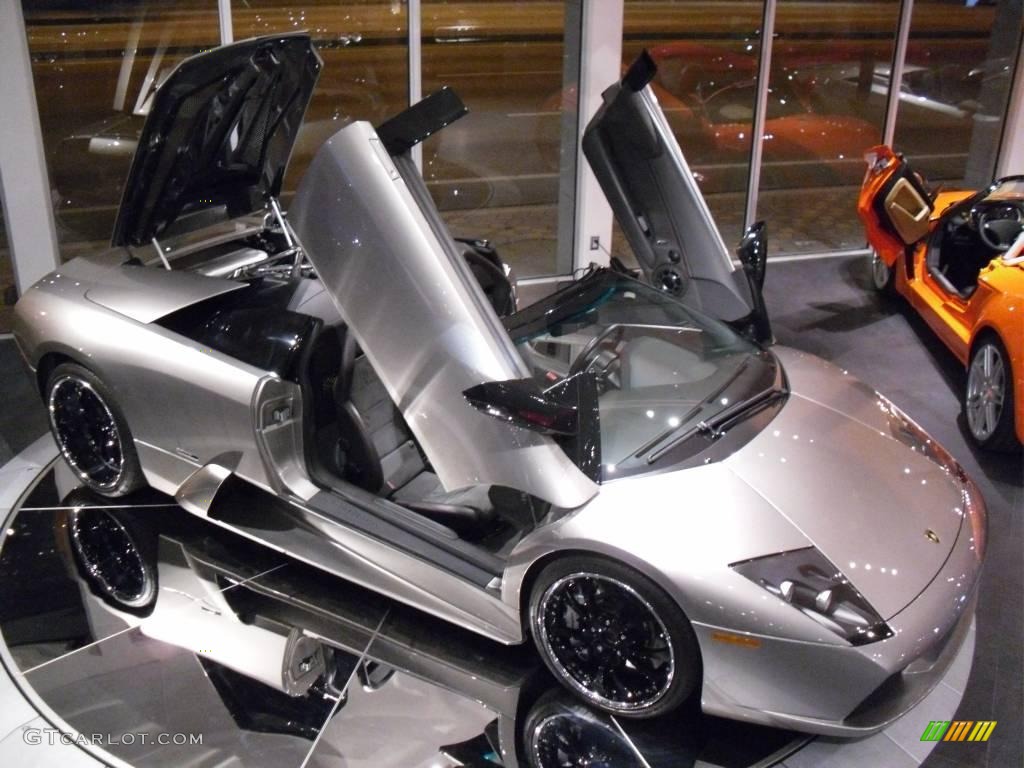 2005 Murcielago Roadster - Grigio Antares (Dark Silver) / Nero Perseus photo #1