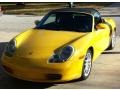 2004 Speed Yellow Porsche Boxster   photo #1
