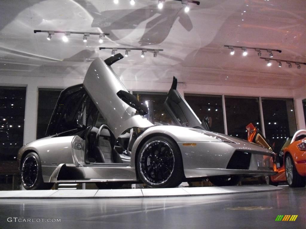 2005 Murcielago Roadster - Grigio Antares (Dark Silver) / Nero Perseus photo #18