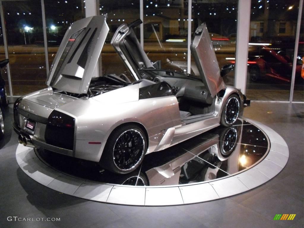 2005 Murcielago Roadster - Grigio Antares (Dark Silver) / Nero Perseus photo #21