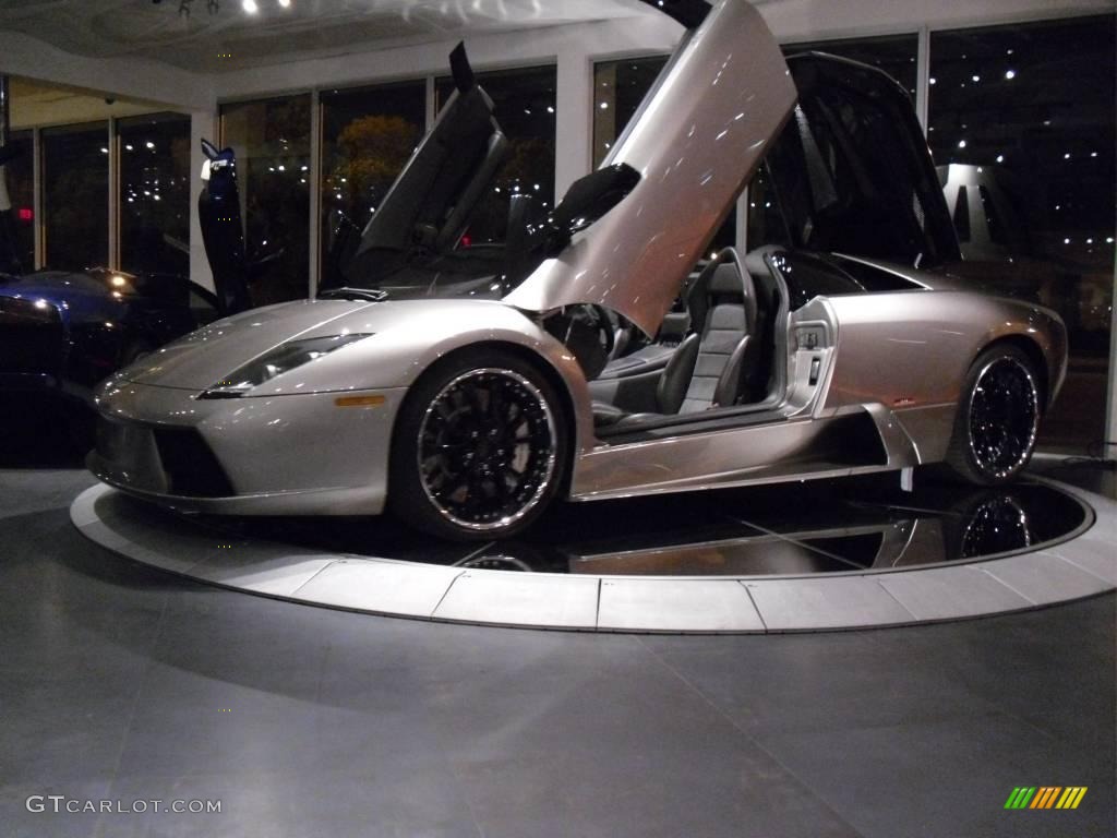 2005 Murcielago Roadster - Grigio Antares (Dark Silver) / Nero Perseus photo #23