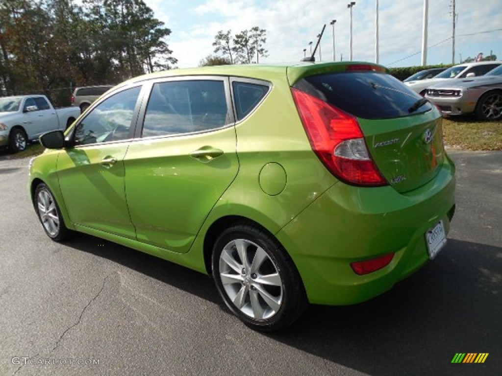 2013 Accent GS 5 Door - Electrolyte Green / Black photo #3
