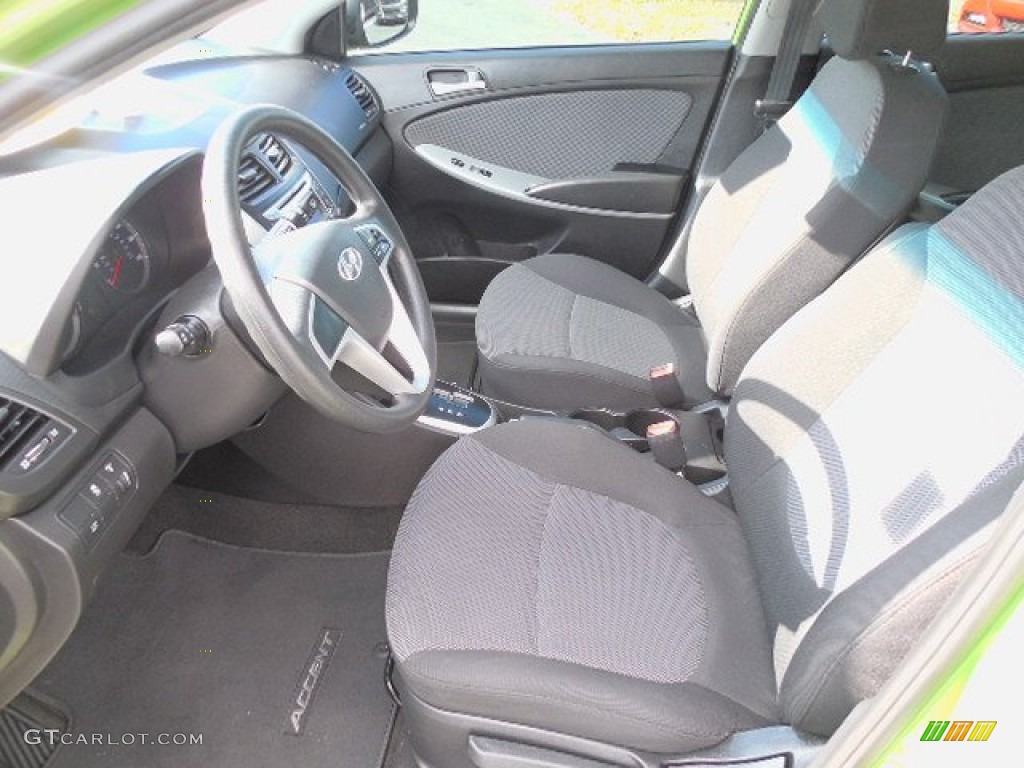 2013 Accent GS 5 Door - Electrolyte Green / Black photo #4
