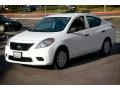 2012 Fresh Powder White Nissan Versa 1.6 S Sedan  photo #8