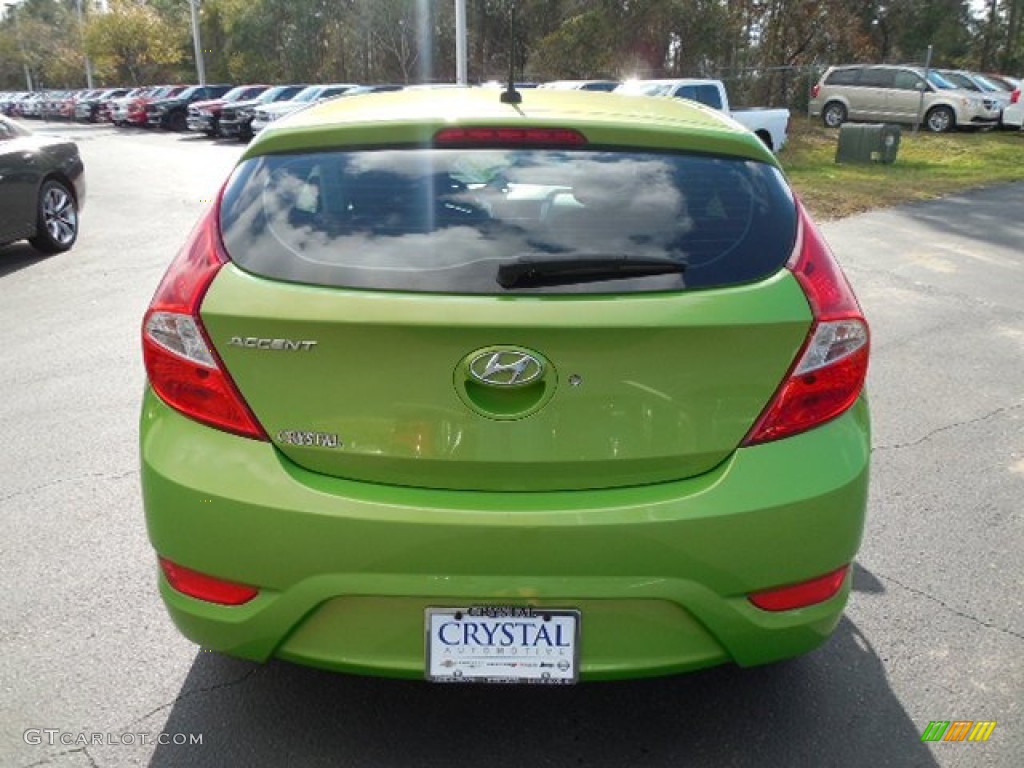 2013 Accent GS 5 Door - Electrolyte Green / Black photo #8