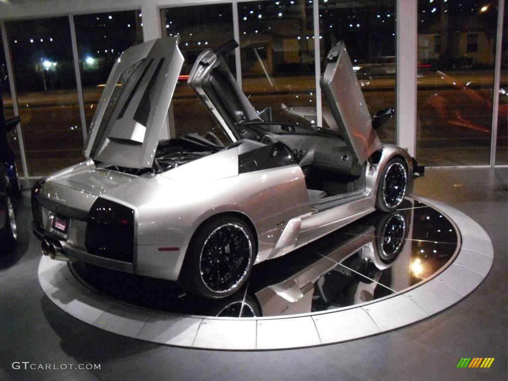 2005 Murcielago Roadster - Grigio Antares (Dark Silver) / Nero Perseus photo #34