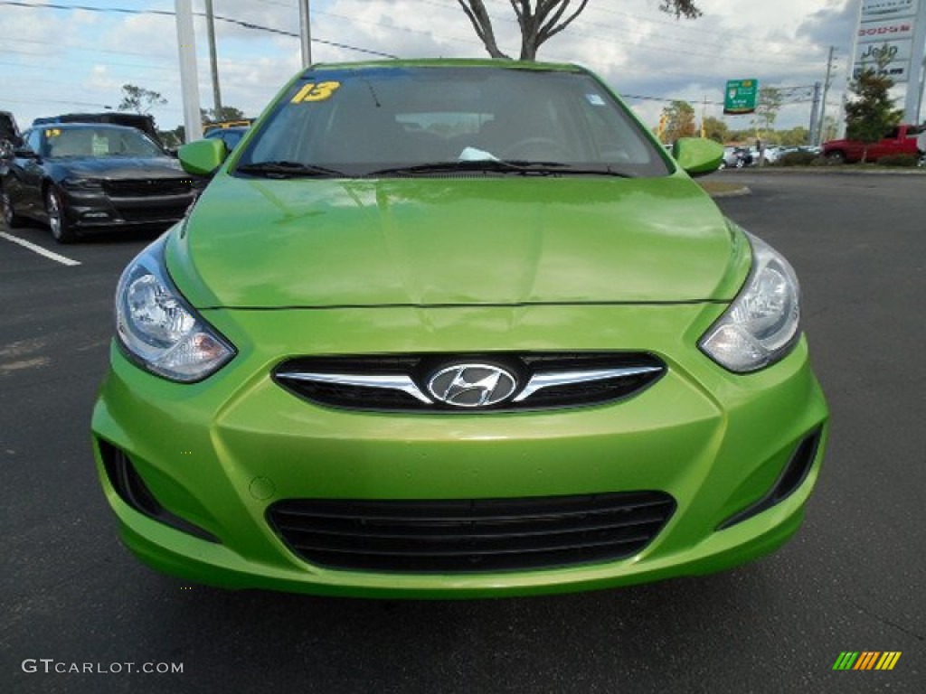2013 Accent GS 5 Door - Electrolyte Green / Black photo #14