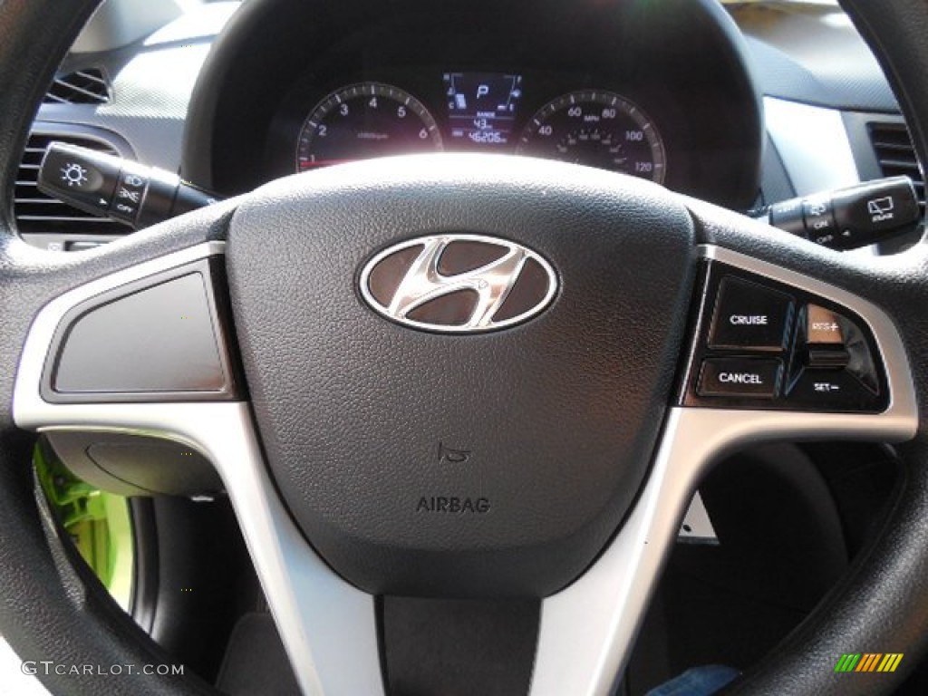 2013 Accent GS 5 Door - Electrolyte Green / Black photo #22