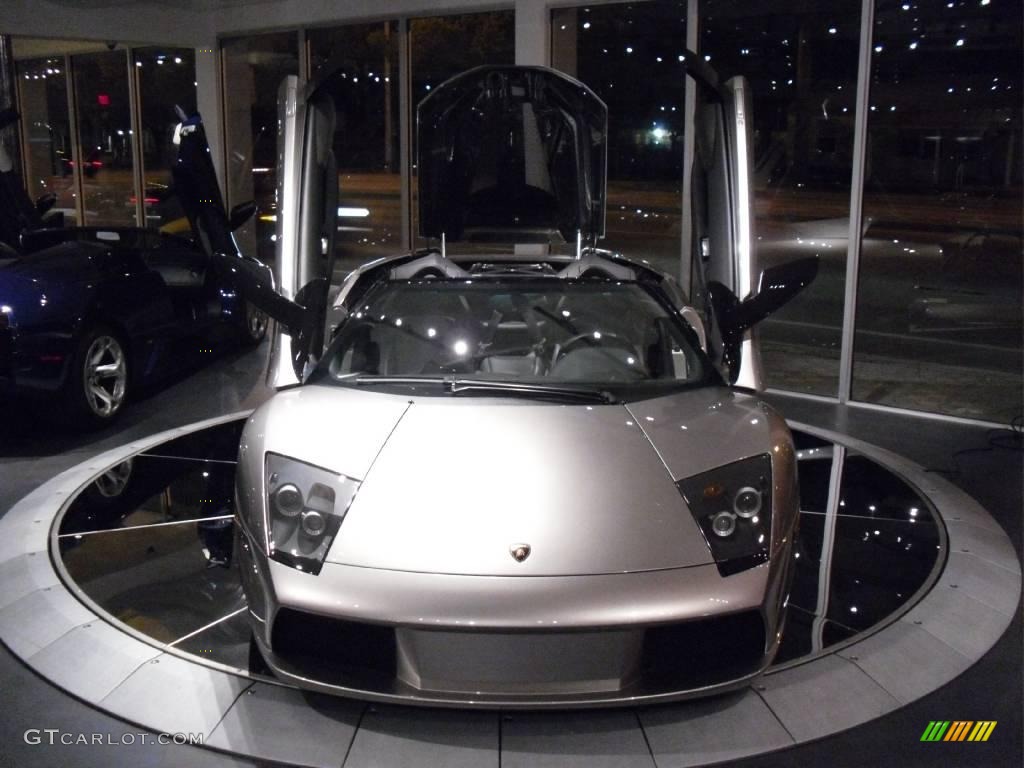 2005 Murcielago Roadster - Grigio Antares (Dark Silver) / Nero Perseus photo #39