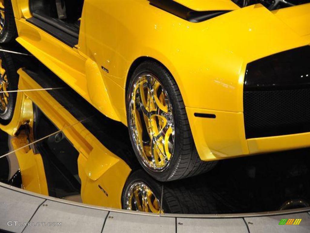 2006 Murcielago Roadster - Giallo Evros (Yellow) / Nero Perseus photo #8