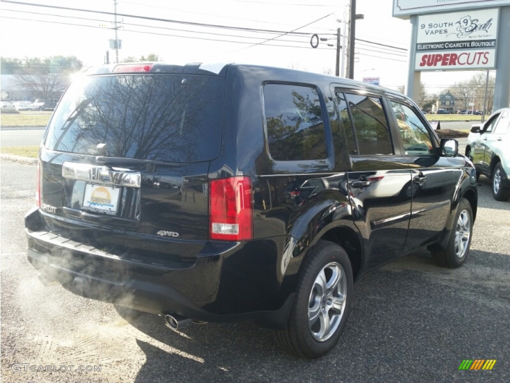 2015 Pilot EX 4WD - Crystal Black Pearl / Gray photo #2