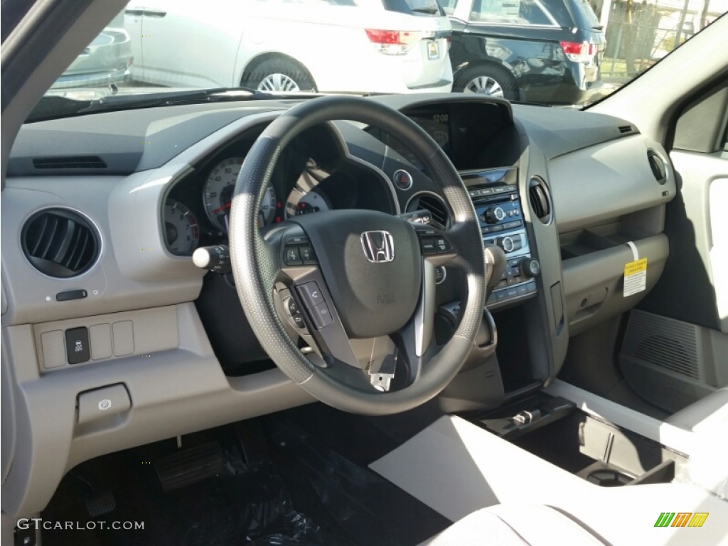 2015 Pilot EX 4WD - Crystal Black Pearl / Gray photo #5