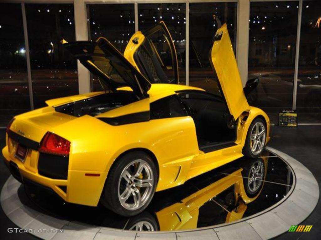 2007 Murcielago LP640 Coupe - Giallo Evros (Yellow) / Nero Perseus photo #6