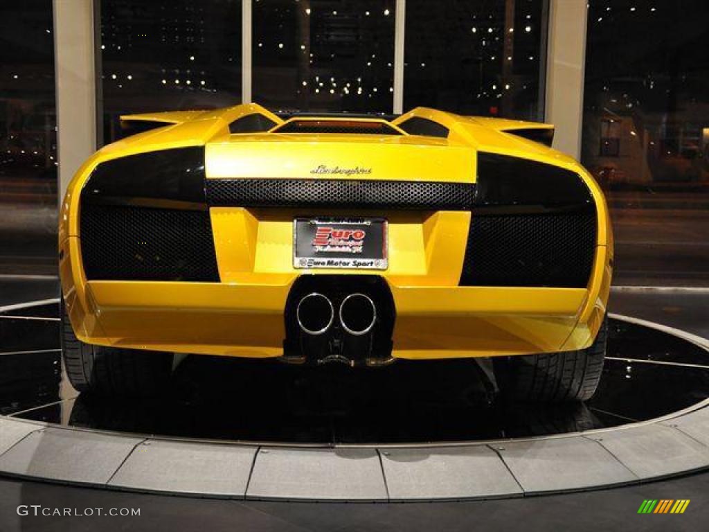 2006 Murcielago Roadster - Giallo Evros (Yellow) / Nero Perseus photo #25