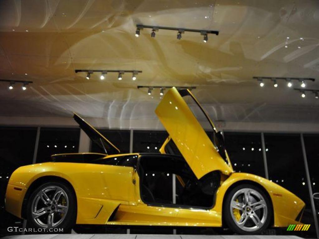 2007 Murcielago LP640 Coupe - Giallo Evros (Yellow) / Nero Perseus photo #7