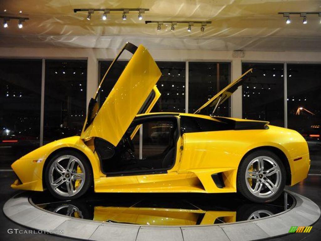 2007 Murcielago LP640 Coupe - Giallo Evros (Yellow) / Nero Perseus photo #11