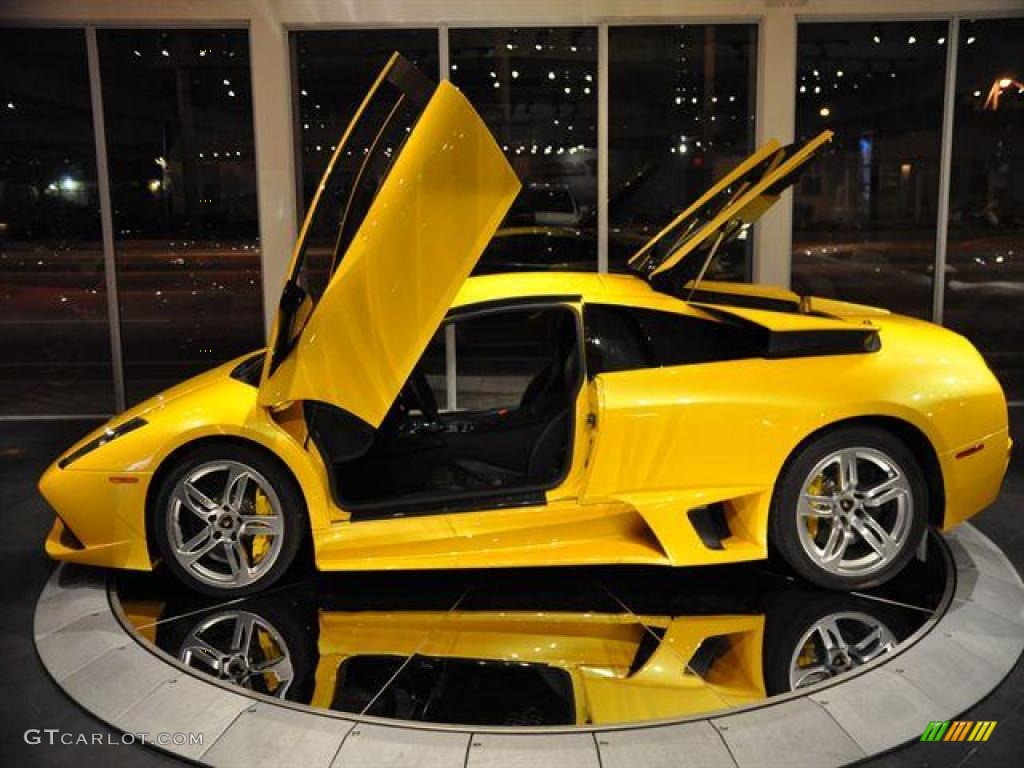 2007 Murcielago LP640 Coupe - Giallo Evros (Yellow) / Nero Perseus photo #16