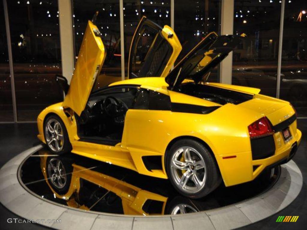 2007 Murcielago LP640 Coupe - Giallo Evros (Yellow) / Nero Perseus photo #18