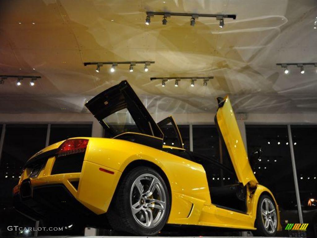 2007 Murcielago LP640 Coupe - Giallo Evros (Yellow) / Nero Perseus photo #23