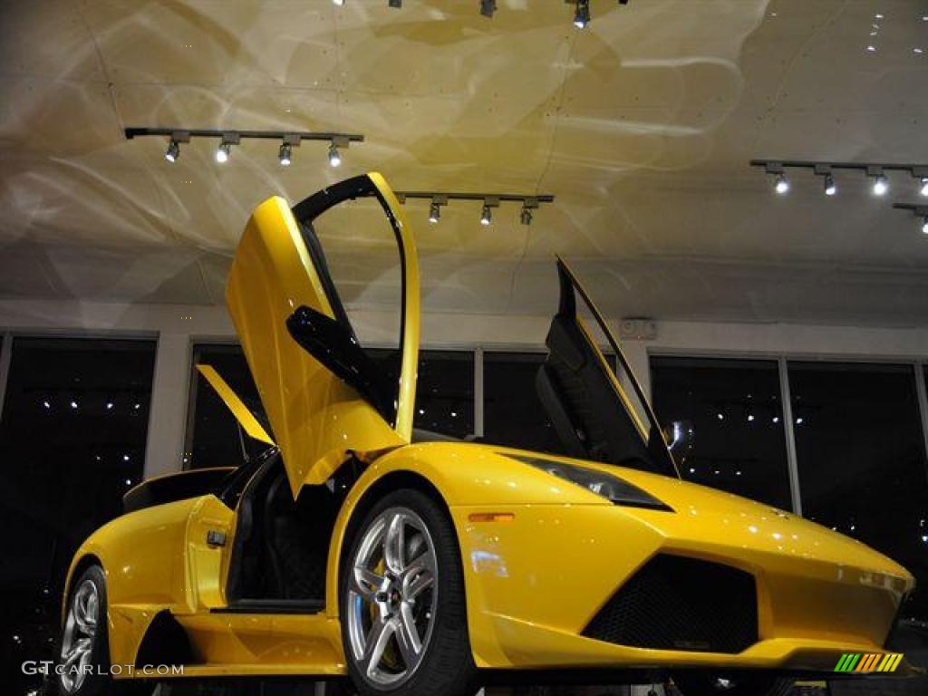 2007 Murcielago LP640 Coupe - Giallo Evros (Yellow) / Nero Perseus photo #29