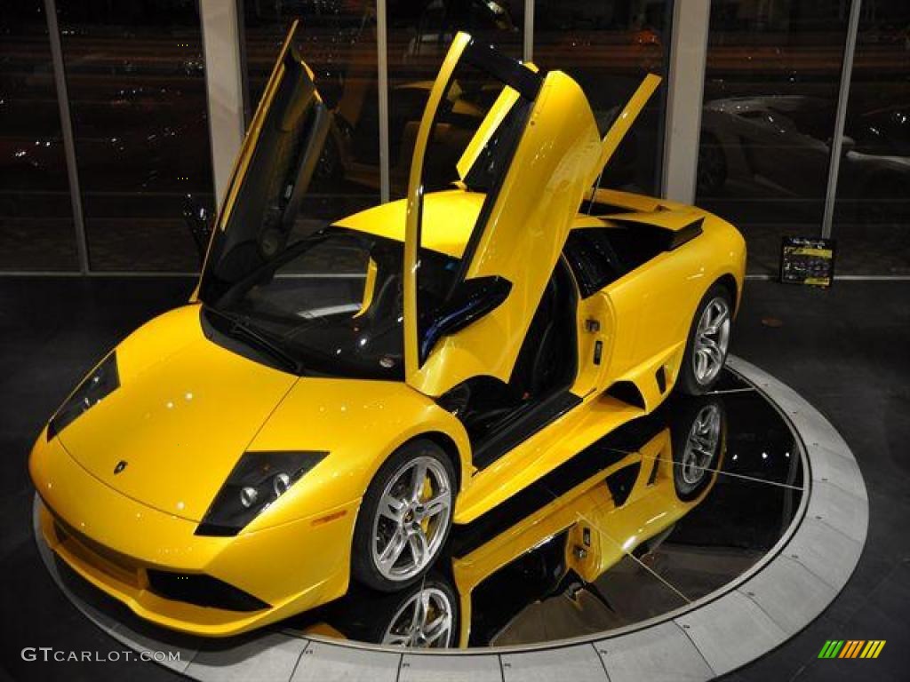 2007 Murcielago LP640 Coupe - Giallo Evros (Yellow) / Nero Perseus photo #31