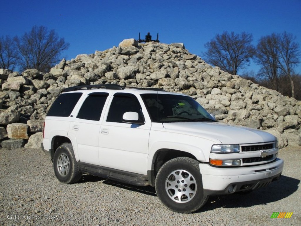 2003 Tahoe Z71 4x4 - Summit White / Tan/Neutral photo #1