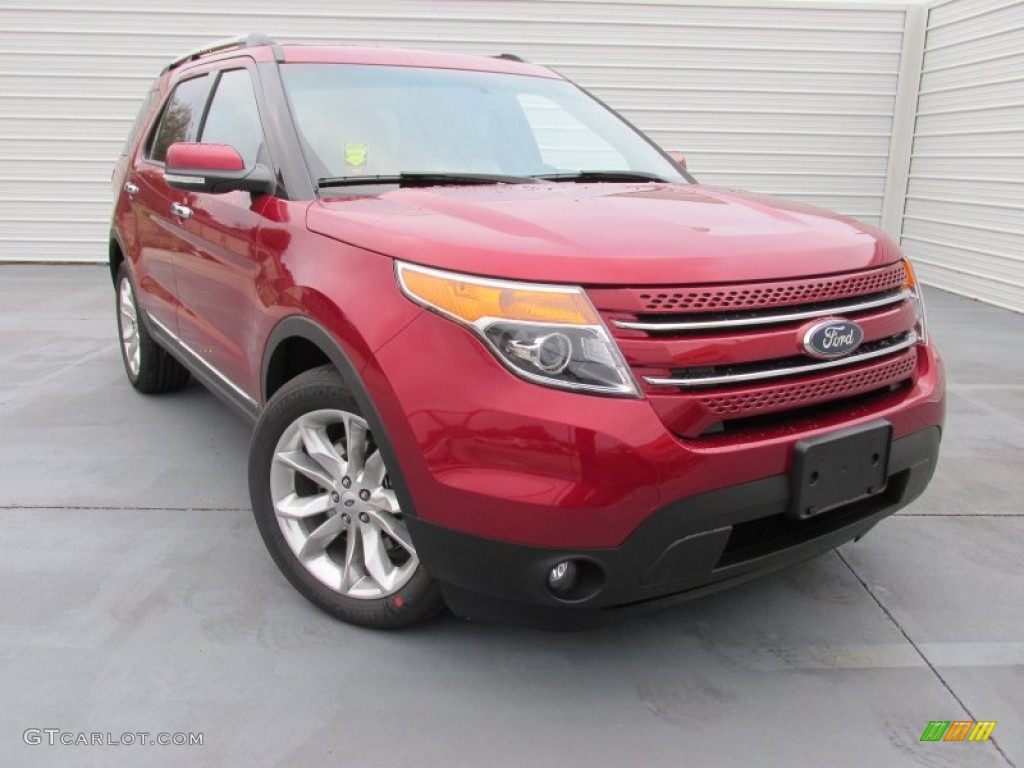 2015 Explorer Limited - Ruby Red / Medium Light Stone photo #2