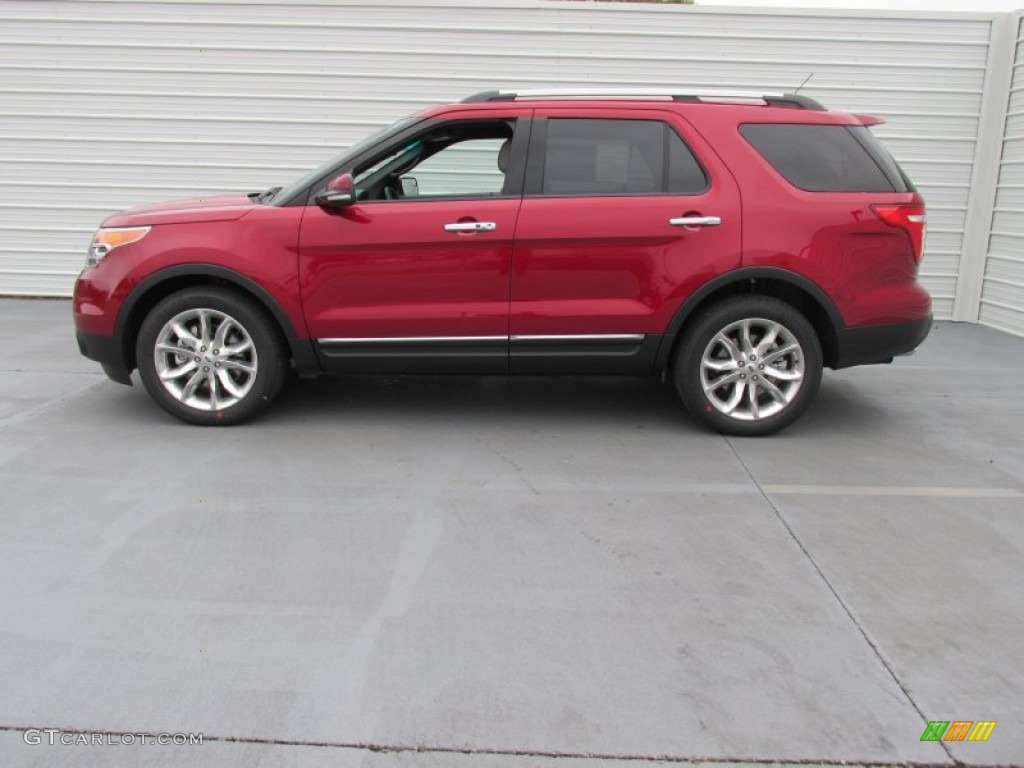2015 Explorer Limited - Ruby Red / Medium Light Stone photo #6