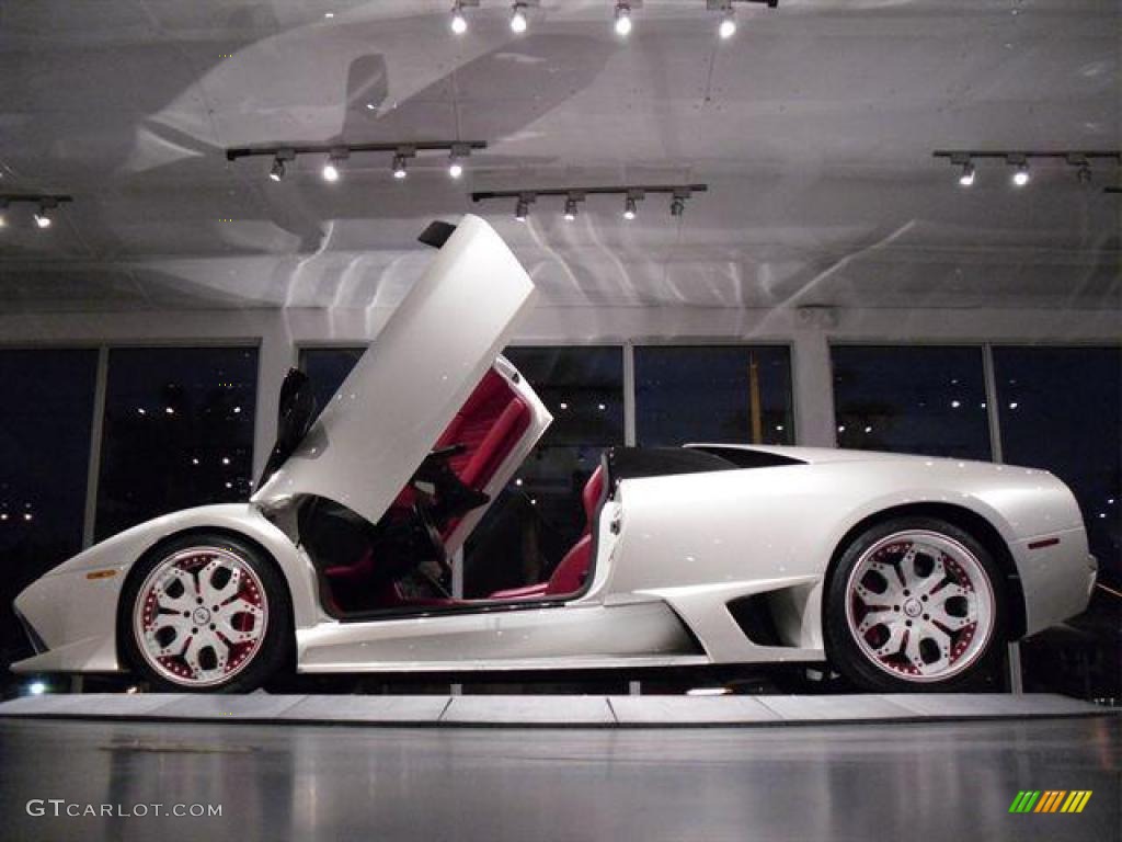 2008 Murcielago LP640 Roadster - Bianco Isis (Pearl White) / Rosso Centaurus photo #26