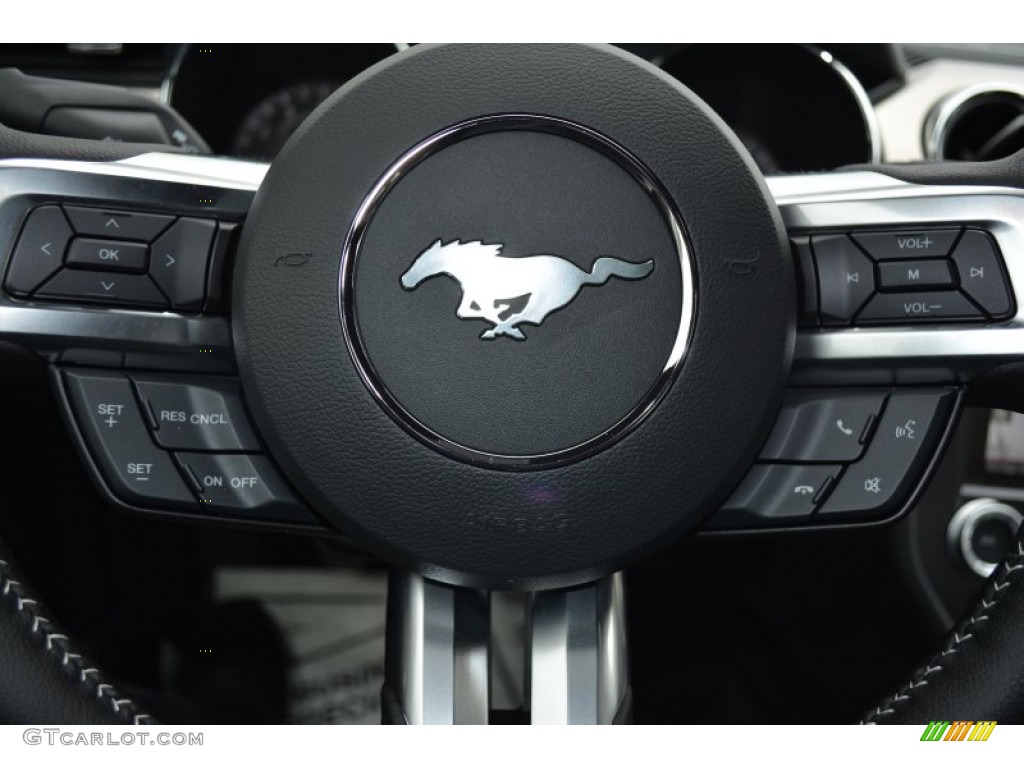 2015 Mustang EcoBoost Premium Coupe - Ruby Red Metallic / 50 Years Raven Black photo #20