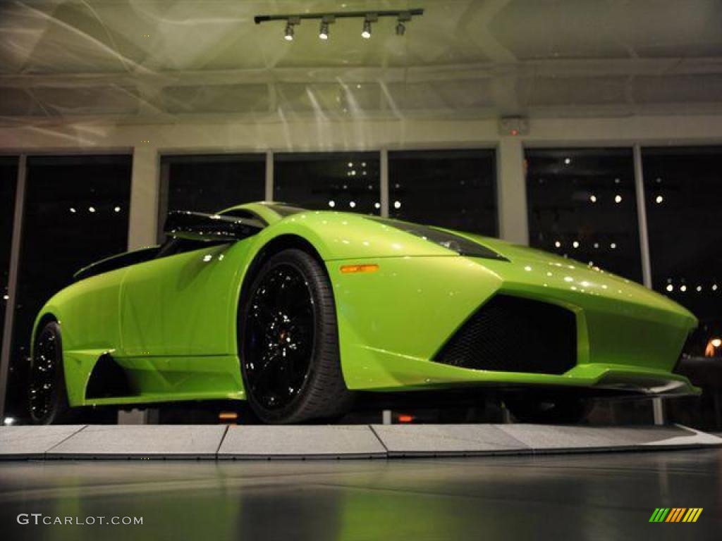 2008 Murcielago LP640 Coupe - Verde Ithaca (Pearl Green) / Nero Perseus photo #6