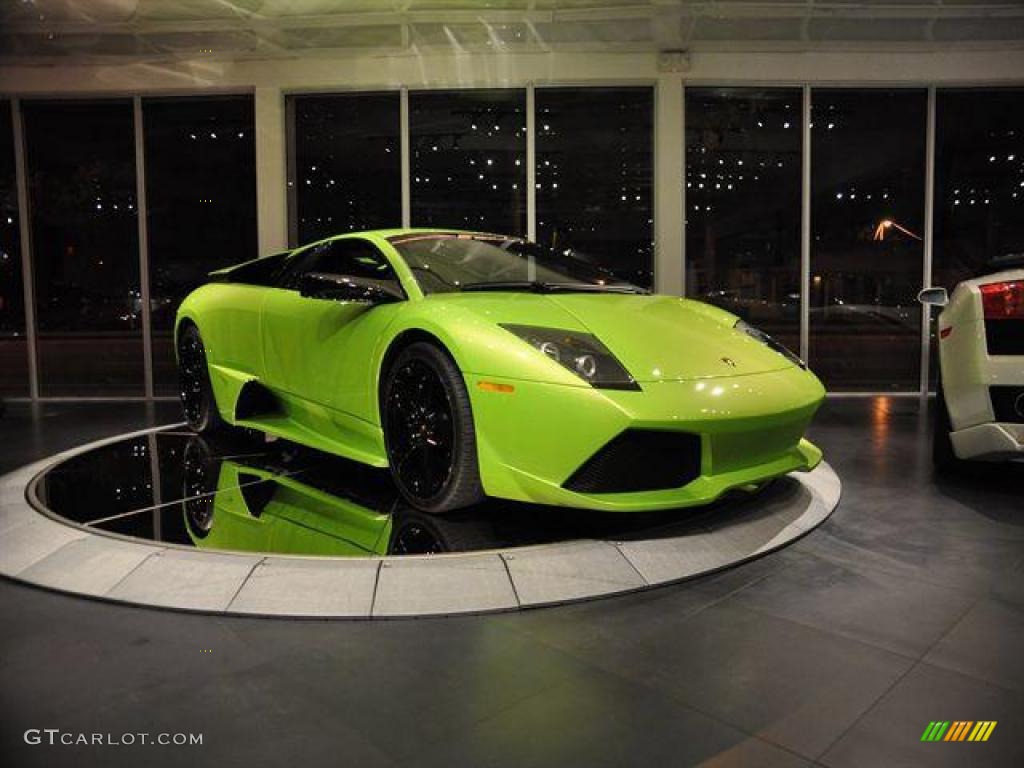 2008 Murcielago LP640 Coupe - Verde Ithaca (Pearl Green) / Nero Perseus photo #7