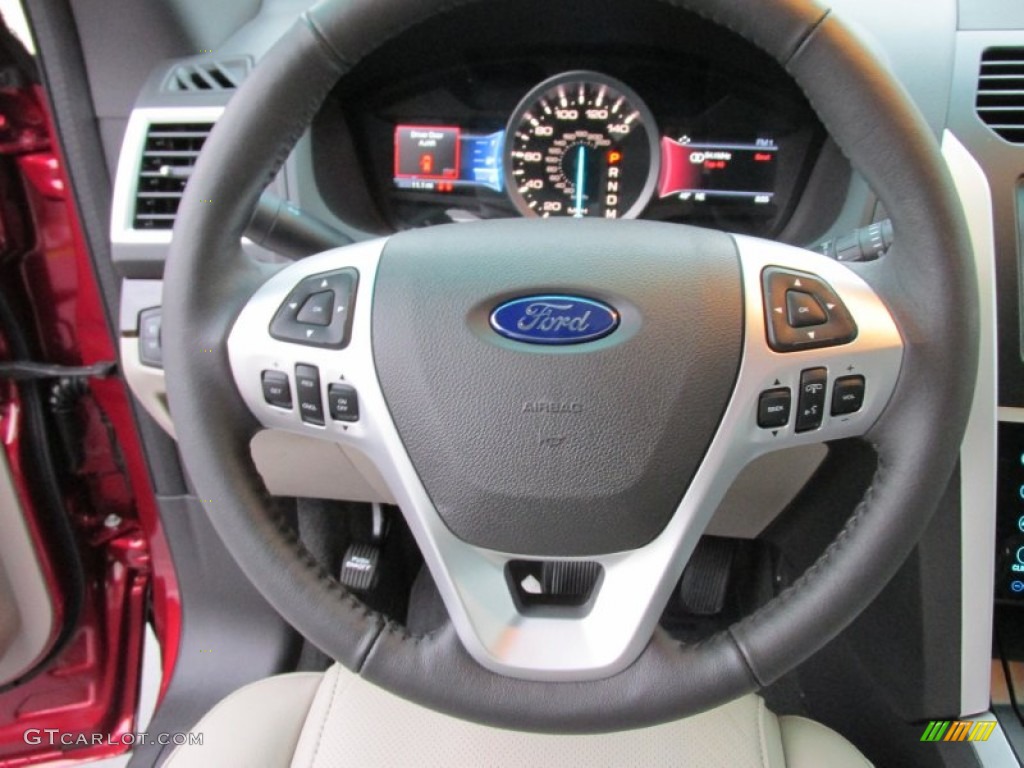 2015 Explorer Limited - Ruby Red / Medium Light Stone photo #35
