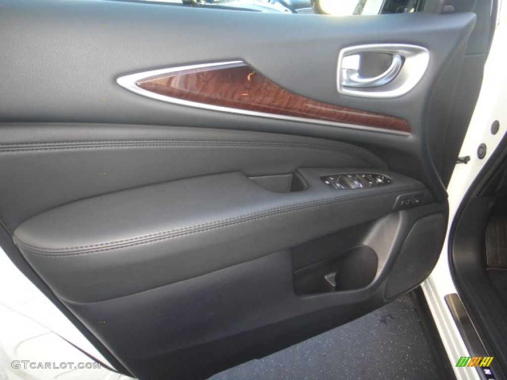 2015 Infiniti QX60 3.5 AWD Graphite Door Panel Photo #100293261