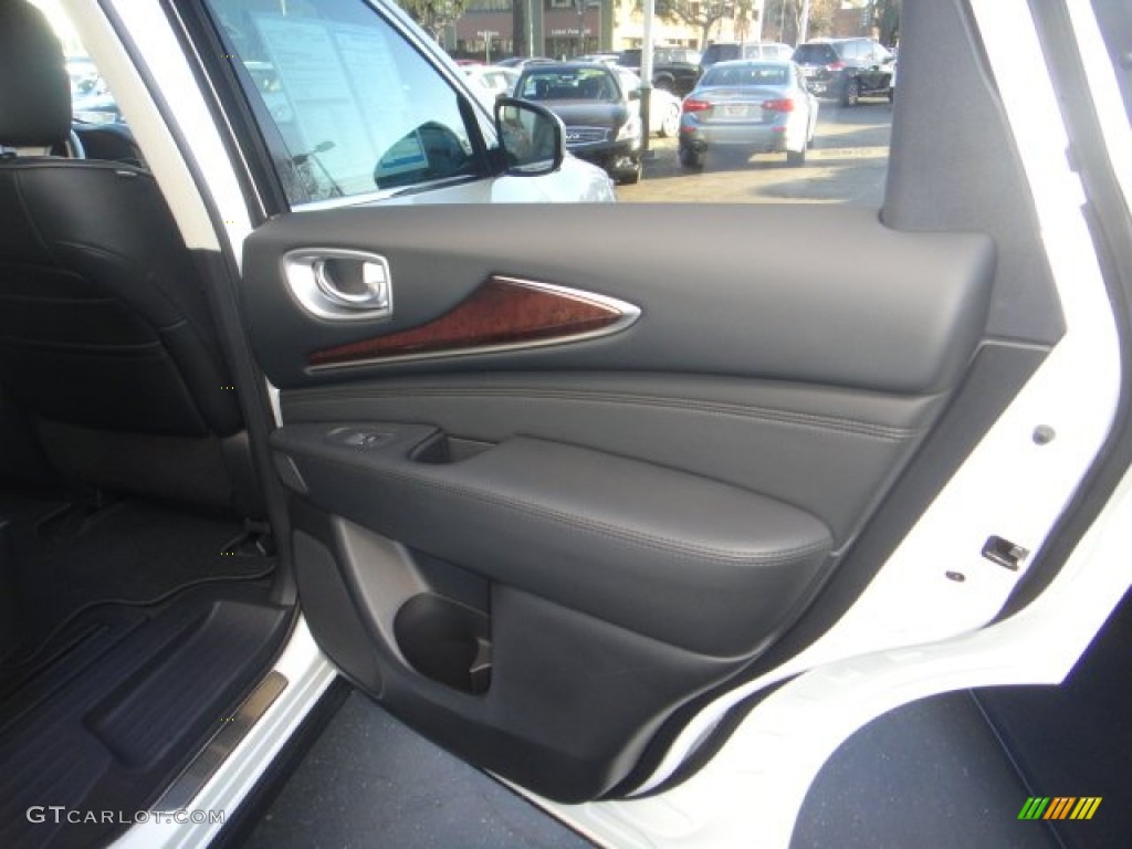 2015 Infiniti QX60 3.5 AWD Graphite Door Panel Photo #100293460