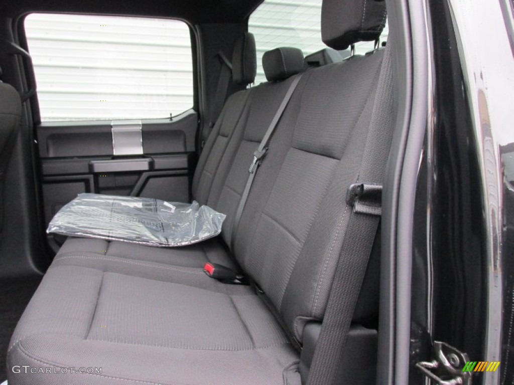 Black Interior 2015 Ford F150 XLT SuperCrew 4x4 Photo #100294557