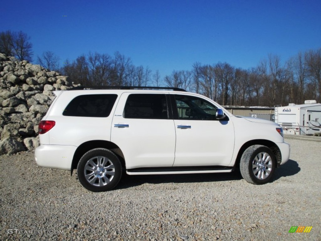 Blizzard White Pearl 2011 Toyota Sequoia Platinum 4WD Exterior Photo #100294962