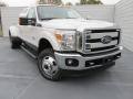 White Platinum 2015 Ford F350 Super Duty Lariat Crew Cab 4x4 DRW Exterior