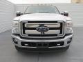 White Platinum - F350 Super Duty Lariat Crew Cab 4x4 DRW Photo No. 8