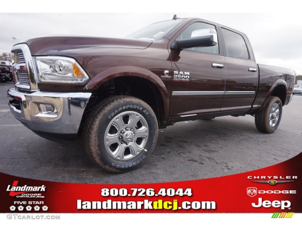 2015 2500 Laramie Crew Cab 4x4 - Western Brown / Canyon Brown/Light Frost Beige photo #1